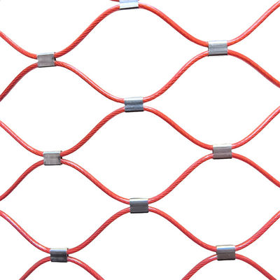 Dobra cena. 2.4mm Pvc powlekany Ferrule Rope Mesh Różny kolor Do dekoracji w Internecie