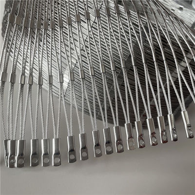 سعر جيد 7 × 19 سلامة البناء الحبل الفولاذ المقاوم للصدأ الحجم الصافي مخصص الانترنت