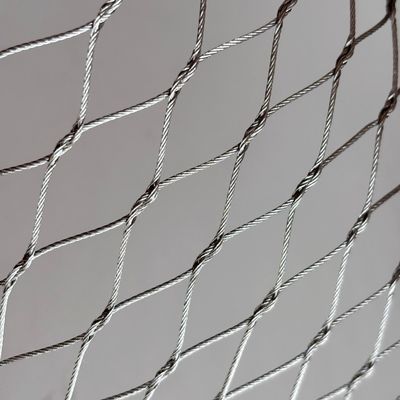 Buon prezzo Griglia di rete a filo di acciaio inossidabile a nodi riutilizzabile per reti di sicurezza per zoo in linea