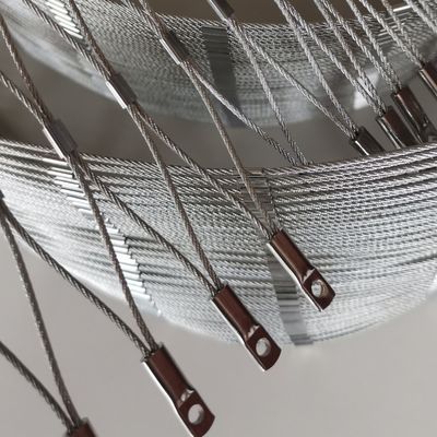 سعر جيد SS316 Wire Rope Steel Cable Netting Corners And Intermediate Fixings Border Systems الانترنت