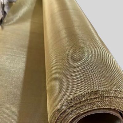H65 Kuningan Wire Mesh Untuk Perisai 0.03mm- 0.7mm Wire Diameter Range