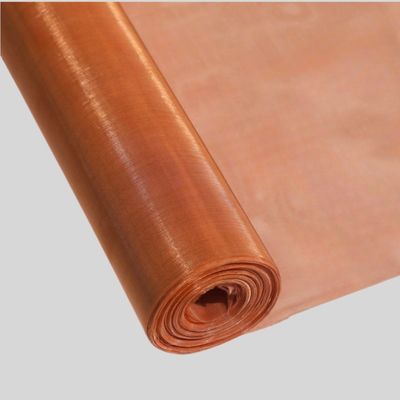 Buen precio 150 200 250 malla de cobre malla de alambre tejido de tejido liso en línea