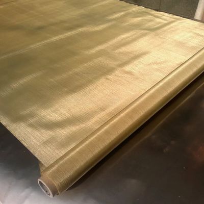 Harga yang bagus 62 Mikron 250 Mesh Twill Weave Brass Woven Wire Mesh 0.062mm Open Size on line