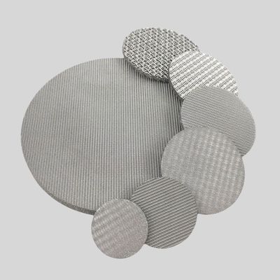 Harga yang bagus Sinter Wire Mesh Discs Filter 1-5mm 1-300 Mikron on line