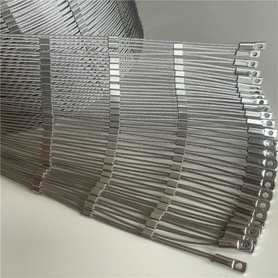 2.5mm Ferrule Tipe Zoo Enclosure stainless steel Kabel Jaring Jaring Keamanan