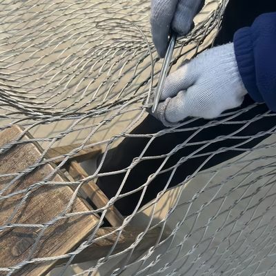 ราคาดี Ss Cable Inter Woven Rope Mesh สําหรับรั้วความปลอดภัย ออนไลน์
